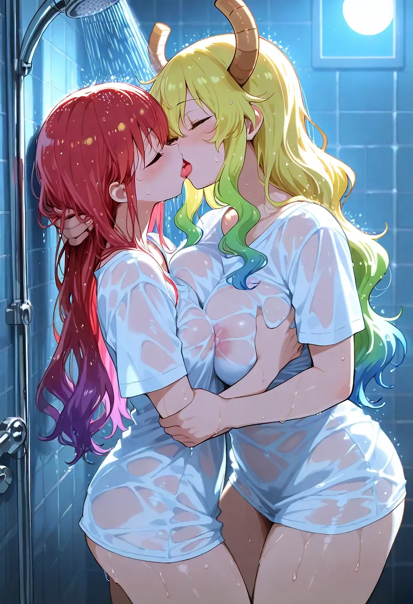 Lucoa in the Shower (yuri)