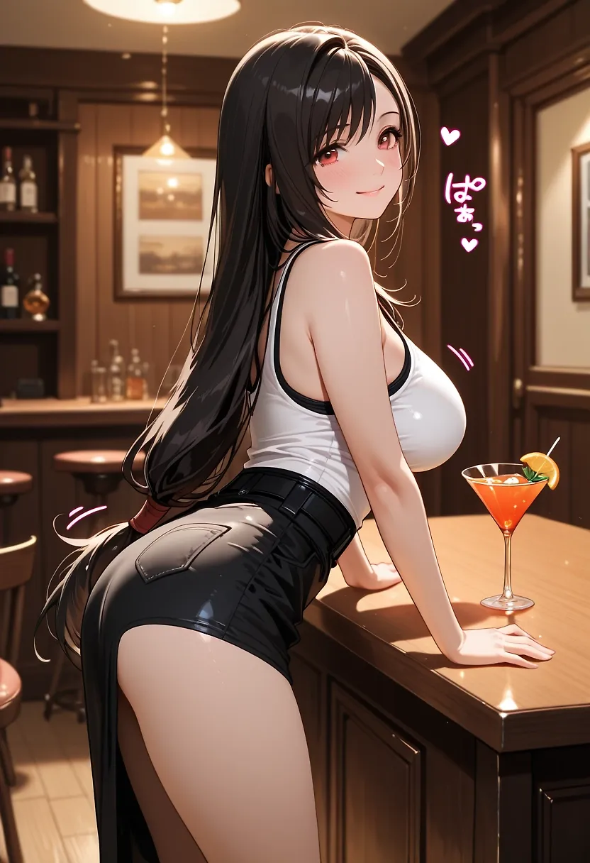 Tifa new job at bar
