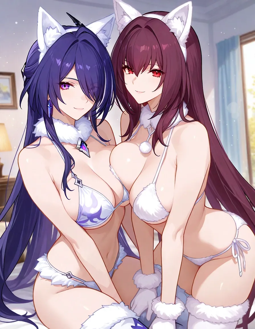 AI art "Scathach & Acheron"