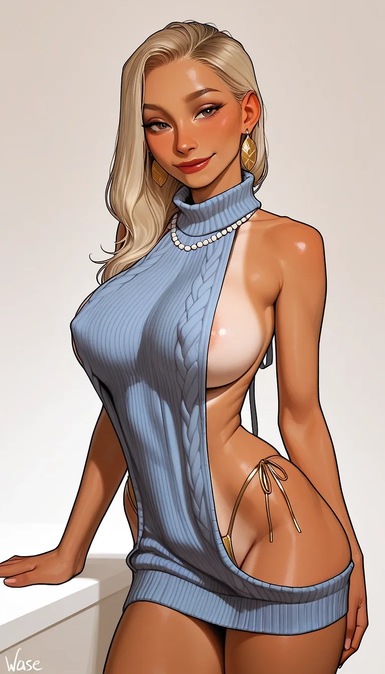 Summer's wardrobe. Virgin killer sweater