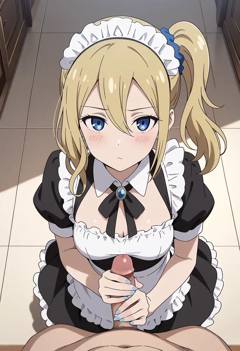 AI art "Hayasaka stroke and suck"