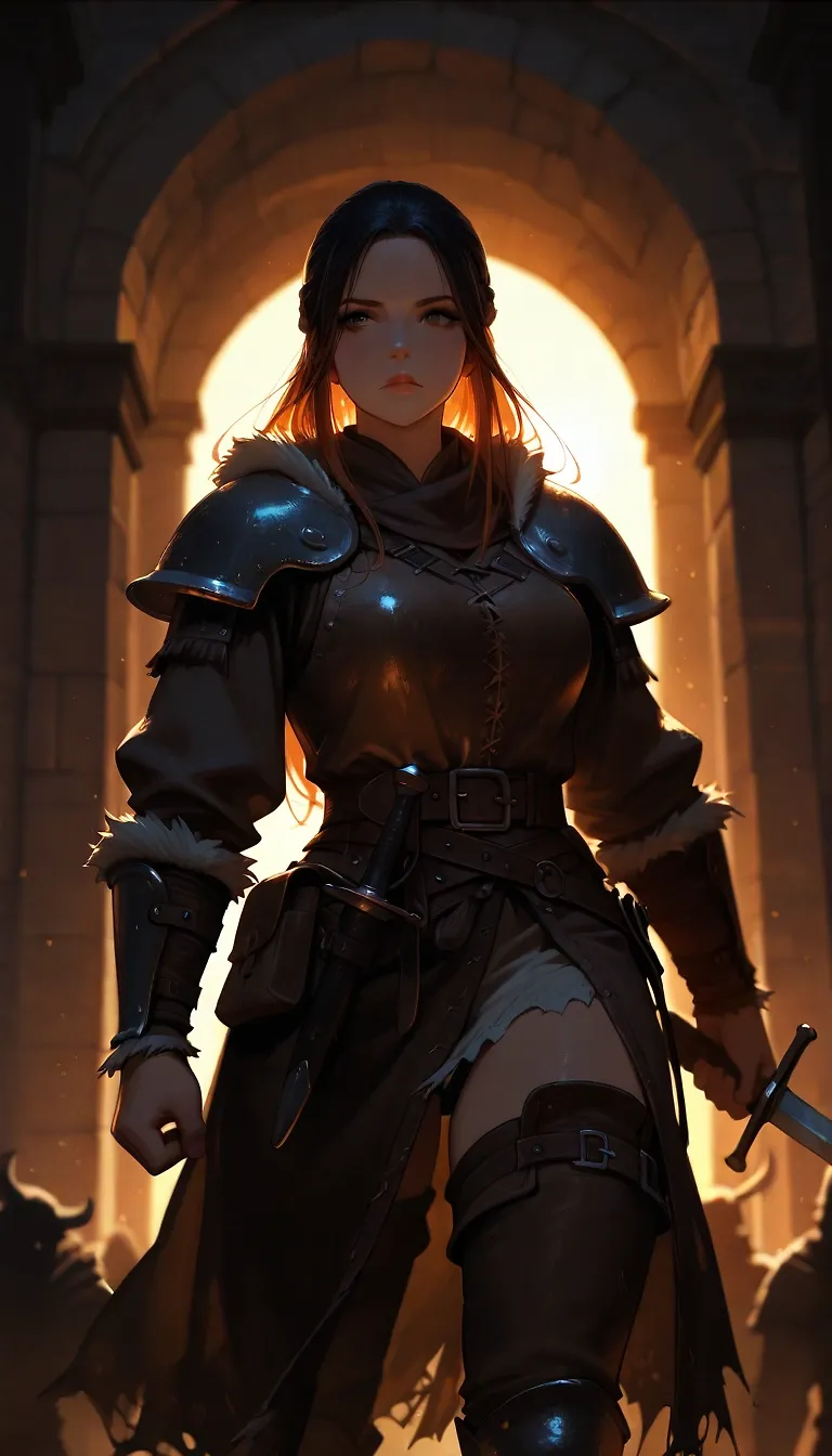 AI art "⚔️ Warrior girls: Exposition (1/4)" with user description "When Tolkien read Beowulf, he gave us a masterpiece, The Lord of the Rings... 😉
When I read Beowulf, I created... this... The Lord of the Naughty Things (in four parts)😉"