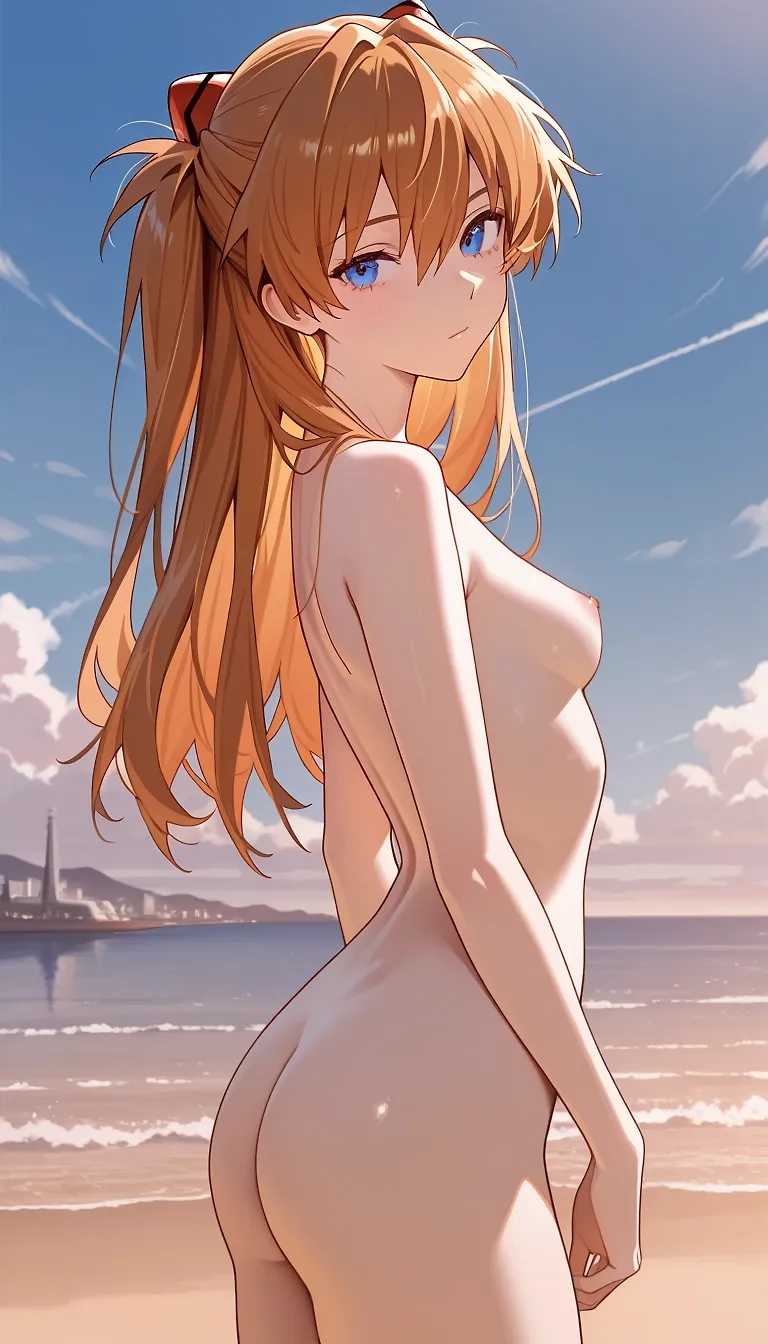 AI art "Admiring Asuka"