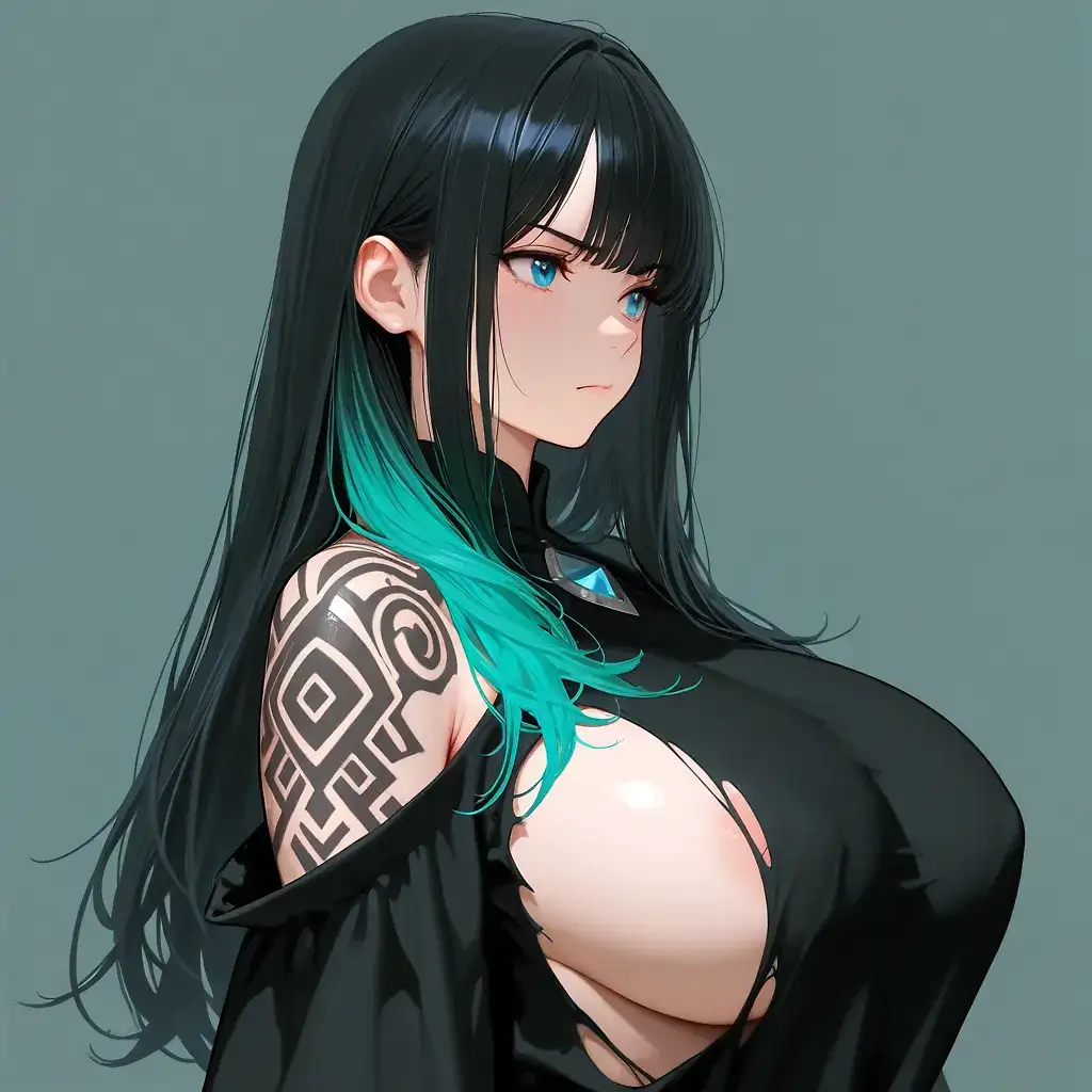 AI art "Green Witch"