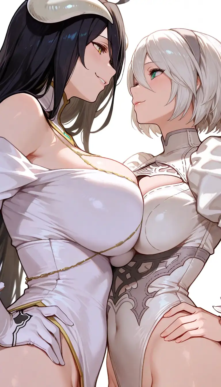 Albedo & 2B's Strap-on Adventures Round 2