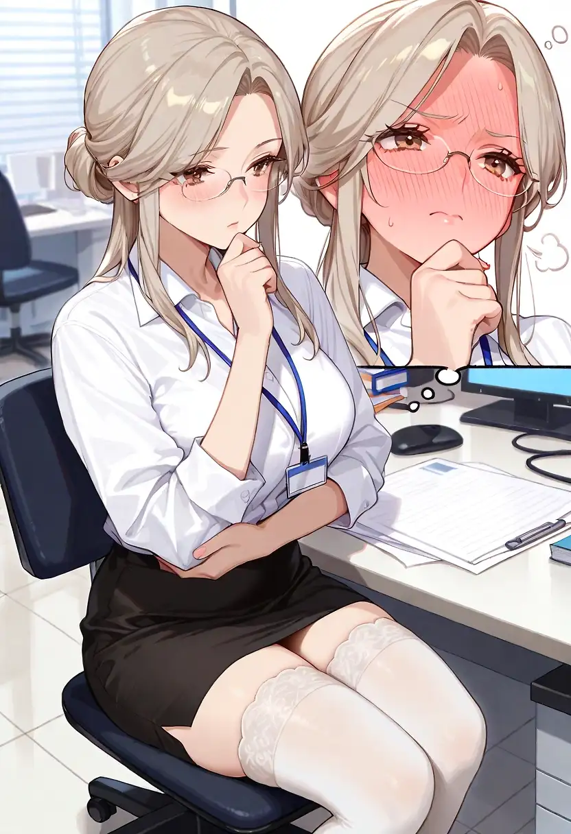 AI art 'Office Arc 04 -Hot Thoughts'