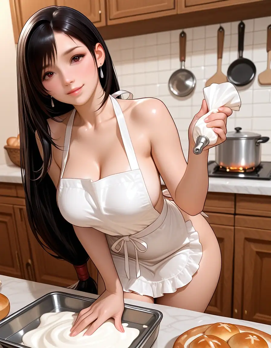 Tifa does some creamy baking...