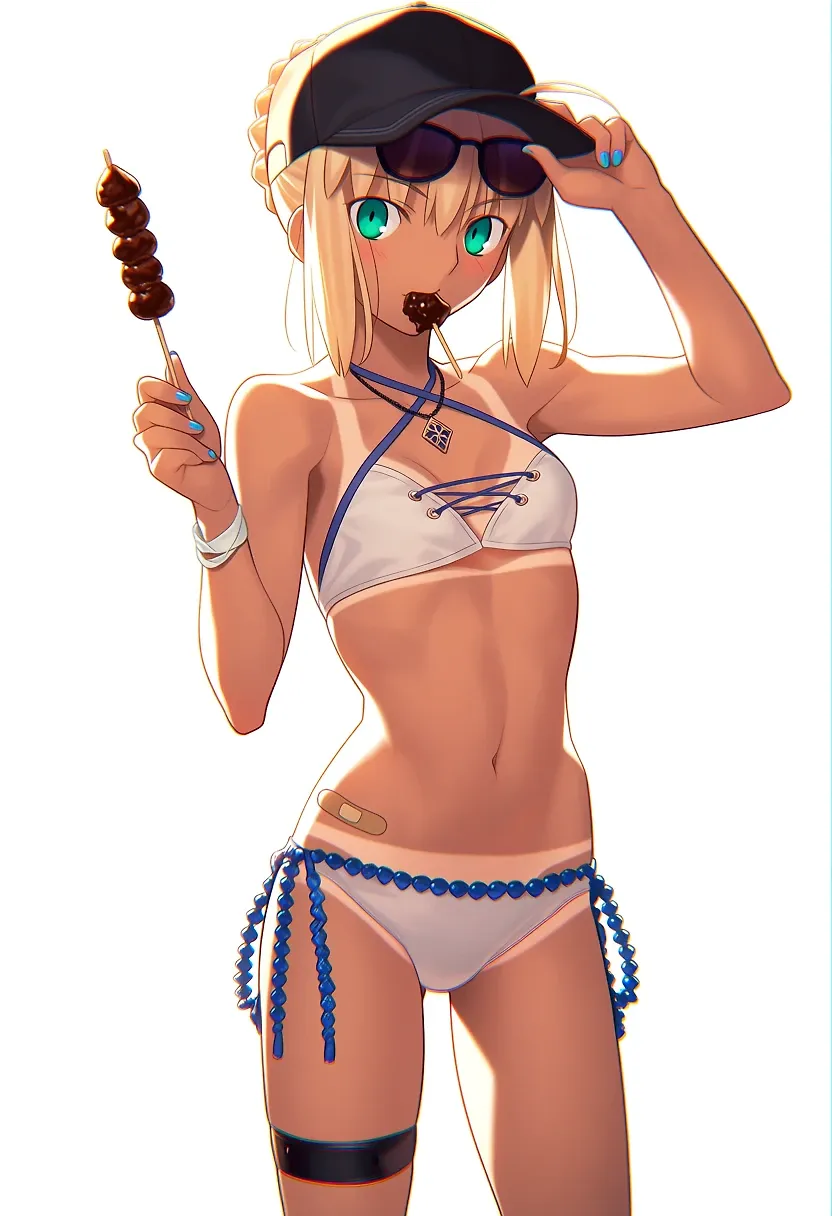 AI art "Tanned Saber"