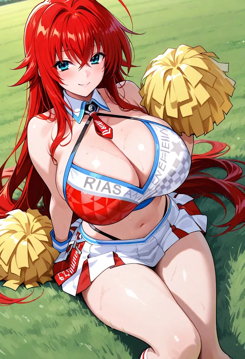 DxD girls in cheerleader uniforms